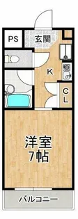 フルーリ深井【3階】の間取り