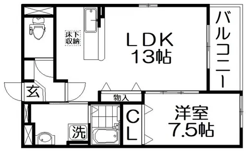 ル・シエル・ブルーⅠ【2階】の間取り