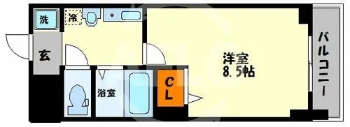 フェニックス日本橋高津【2階】の間取り