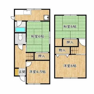 大阪府堺市中区深井北町【一戸建】の間取り