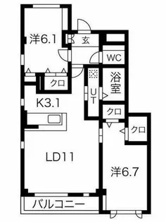 stock【2階】の間取り