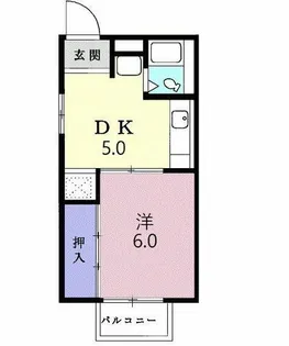 ハイツ東山【2階】の間取り
