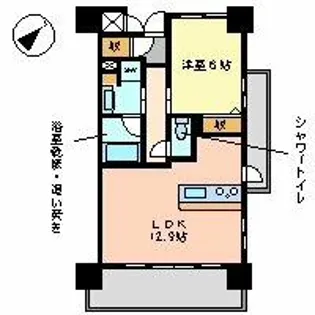 アデグランツ大須【3階】の間取り
