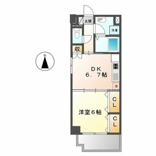 センチュリーパーク新川1番館【3階】の間取り
