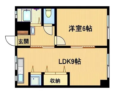 花園マンション【3階】の間取り