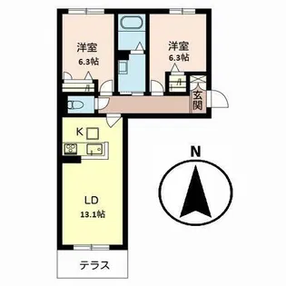Sha Maison DOUX【0105号室】の間取り