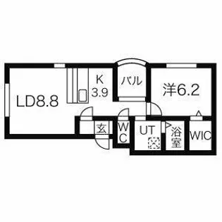 DreamHills(ドリームヒルズ)【201号室】の間取り