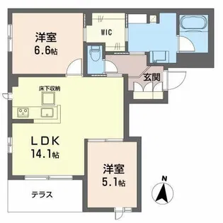 Shamaison NOVARCA【0101号室】の間取り