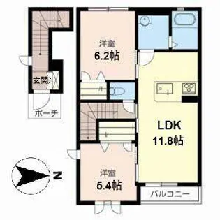 ラ・フルールIII【3201号室】の間取り