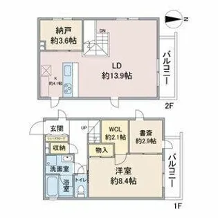 Celenest浄心【4階】の間取り