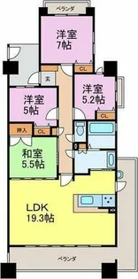 ロイヤルイルマーレ新舞子【2階】の間取り