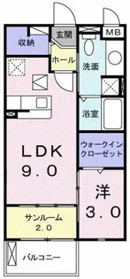 メゾン・ド・ユー【1階】の間取り