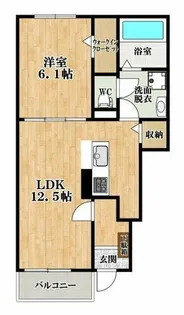 ベルメゾン アルモニー【1階】の間取り