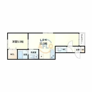 KSRアーバンテラス塚本【2階】の間取り