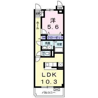 ラ・ボンボニエール【2階】の間取り