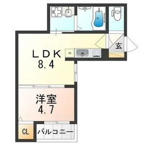 F asecia laso【2階】の間取り