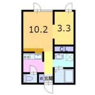 北海道札幌市手稲区前田五条15丁目【アパート】の間取り
