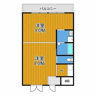 岡本ビル【3階】の間取り
