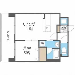 マストライフ知事公館【5階】の間取り