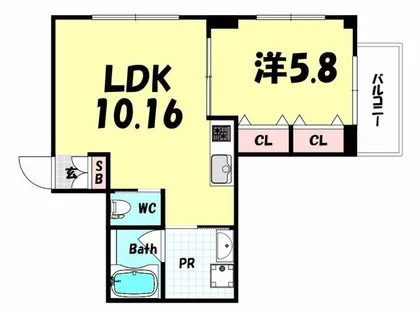 High Woods Yamate【2階】の間取り