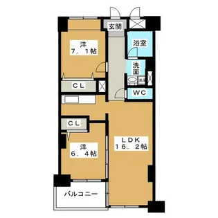 イーグルヘッド橦木【3階】の間取り