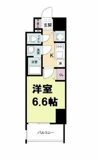 エス・キュート京町堀【3階】の間取り