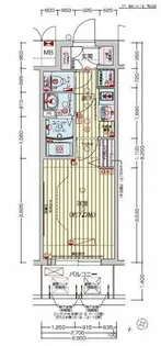 プレサンスOSAKA DOMECITYクロスティ【12階】の間取り
