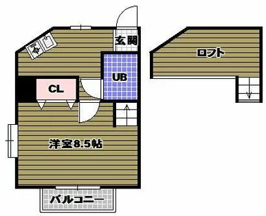 ヨーロピアンくみの木【2階】の間取り
