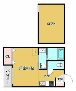 ルーテム【2階】の間取り