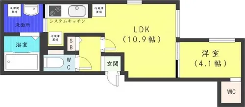 ブルーイング苗穂駅前【3階】の間取り