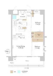 ウメキタテラス【10階】の間取り