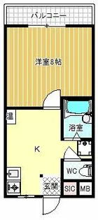 ロイヤルコート天美南【2階】の間取り