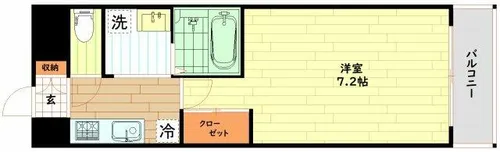 S-FORT桜川南【8階】の間取り