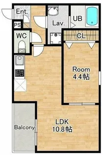 ジーメゾン名古屋楠味鋺アノリス【2階】の間取り