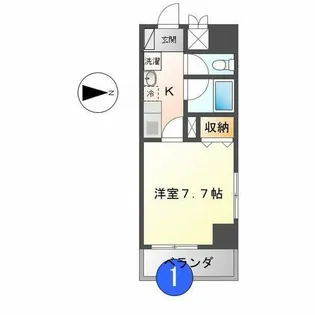 ベルビブレ新栄(Bell Vivre新栄【7階】の間取り
