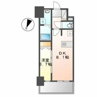 メイクスデザイン名駅南【3階】の間取り