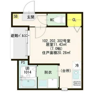 レイパパレ【3階】の間取り