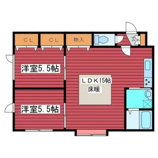 アークコート福住【3階】の間取り