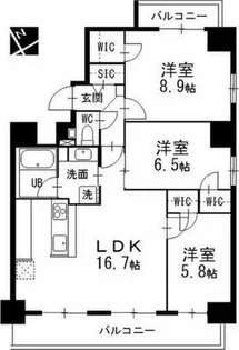 メイプルグラン本山【5階】の間取り