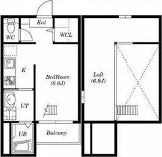 ハイツLLH【2階】の間取り