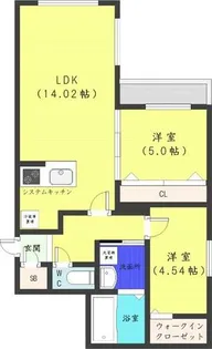 グランドサクセス琴似駅【2階】の間取り
