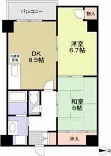 エスペランサ西杉【6階】の間取り