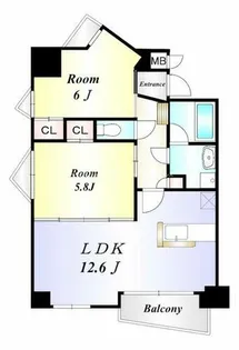 オールセインツ【4階】の間取り