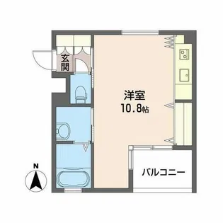 CUBE【0206号室】の間取り