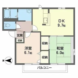 プランタン96【2階】の間取り