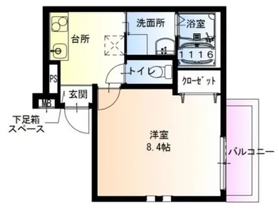 フジパレス大日Ⅵ番館【2階】の間取り