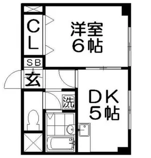 Belong香里園【3階】の間取り