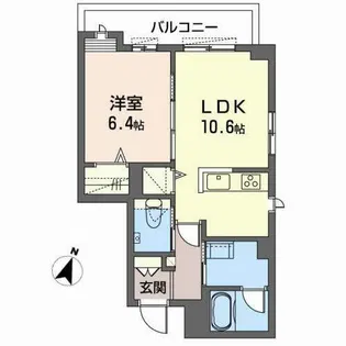 シャーメゾンガーデンズ KNK【0202号室】の間取り