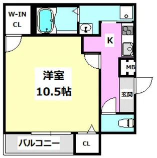 フジパレス正雀駅南Ⅱ番館【101号室】の間取り