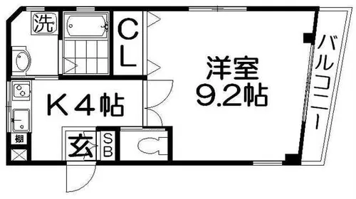 エクセシオン白陽【1階】の間取り